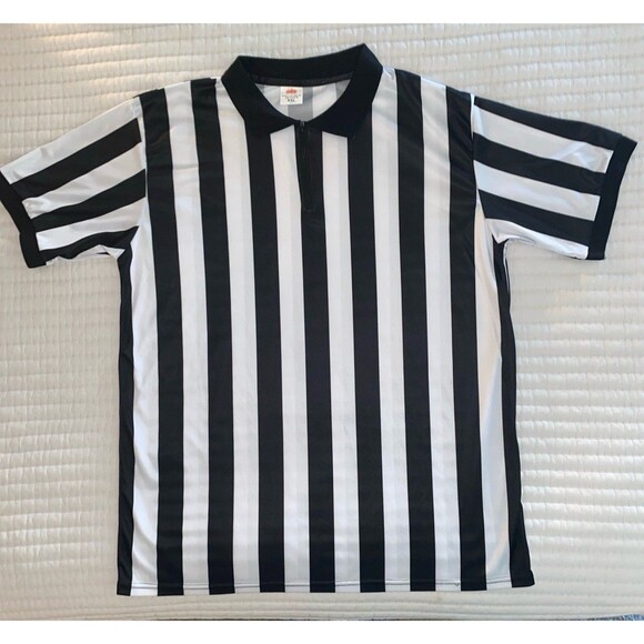 Crown Referee Quarter Zip Front Short Sleeve Collared Shirt - XXL - Picture 1 of 5